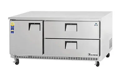 Everest ETBR3-D2 72" Two Drawer Undercounter Refrigerator