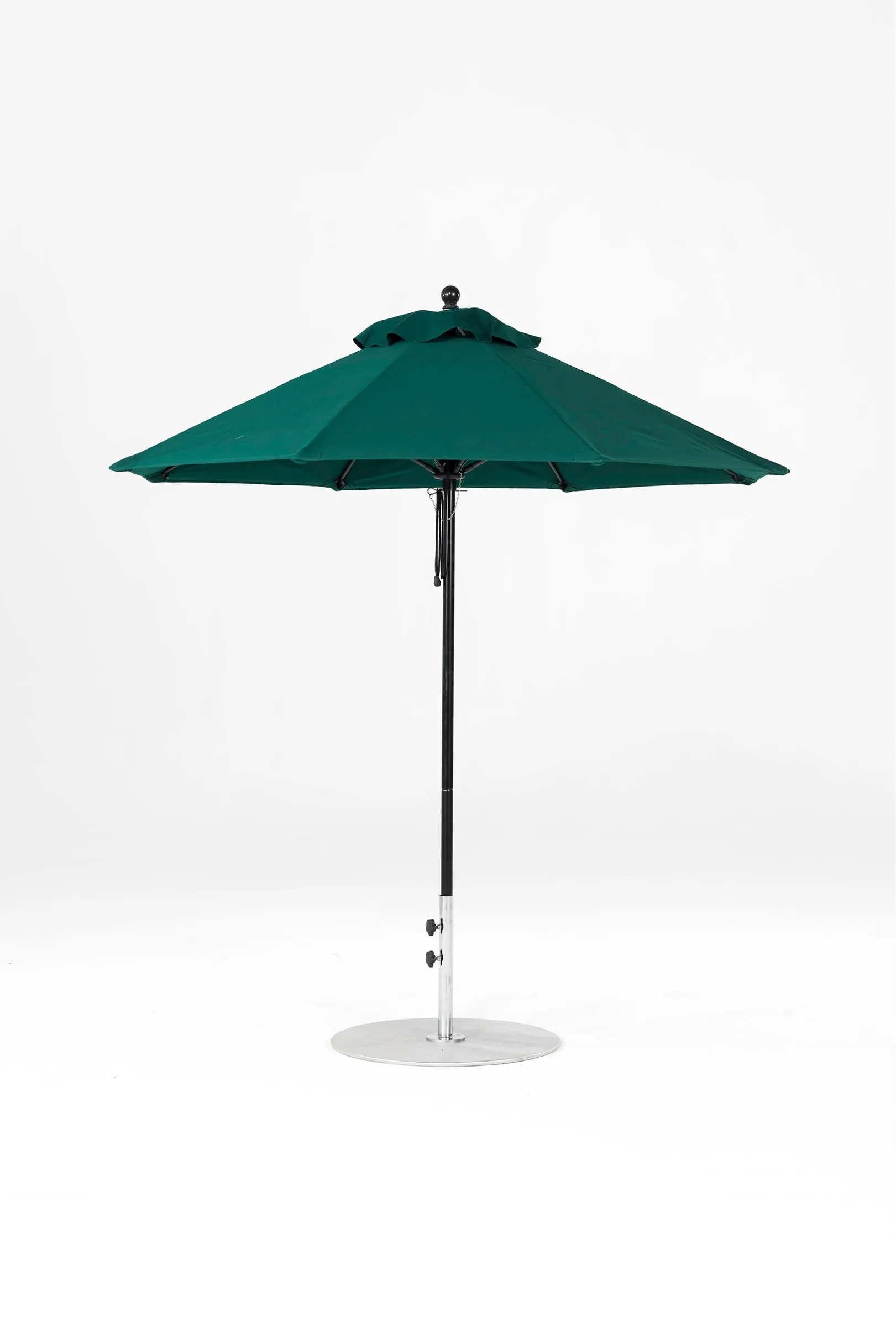 Frankford 454FM 6.5'x6.5' Square Monterey Pulley Lift Fiberglass Market Umbrella