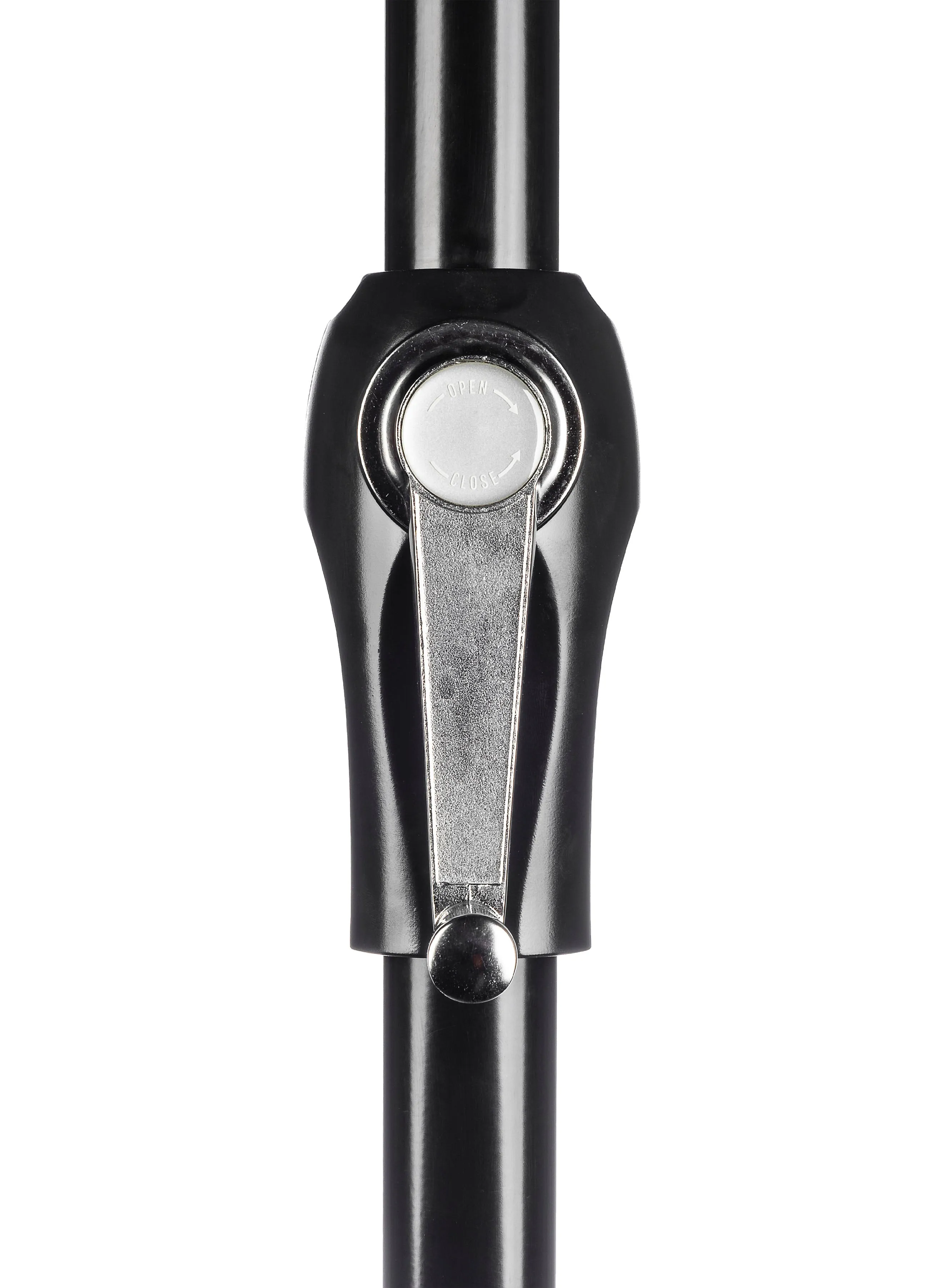 Frankford 464FMC 7.5'x7.5' Square Monterey Crank Lift Fiberglass Market Umbrella- No Tilt