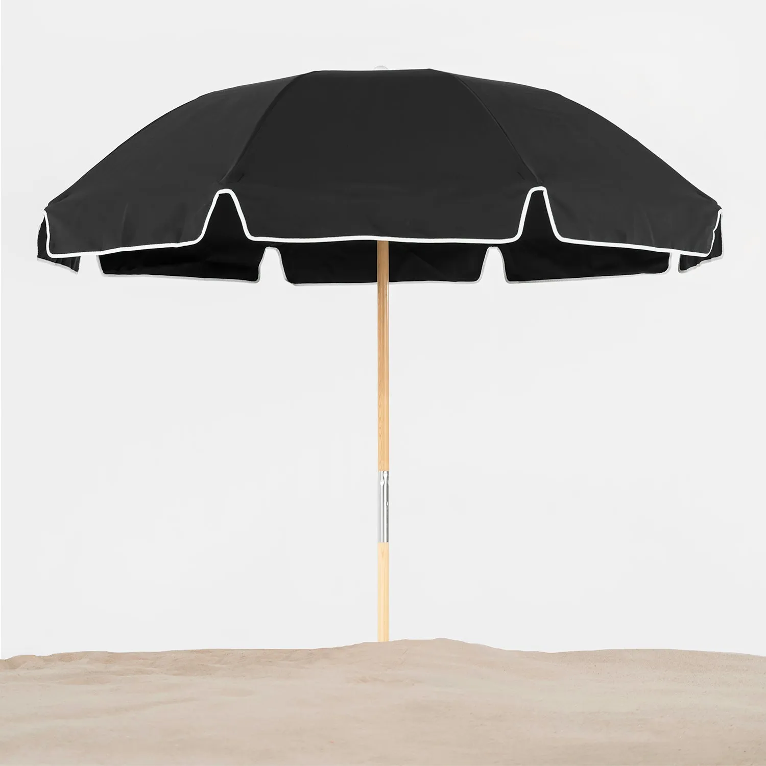 Frankford 844FWB 7.5' Avalon Manual Lift Hexagon Beach Umbrella with Valance