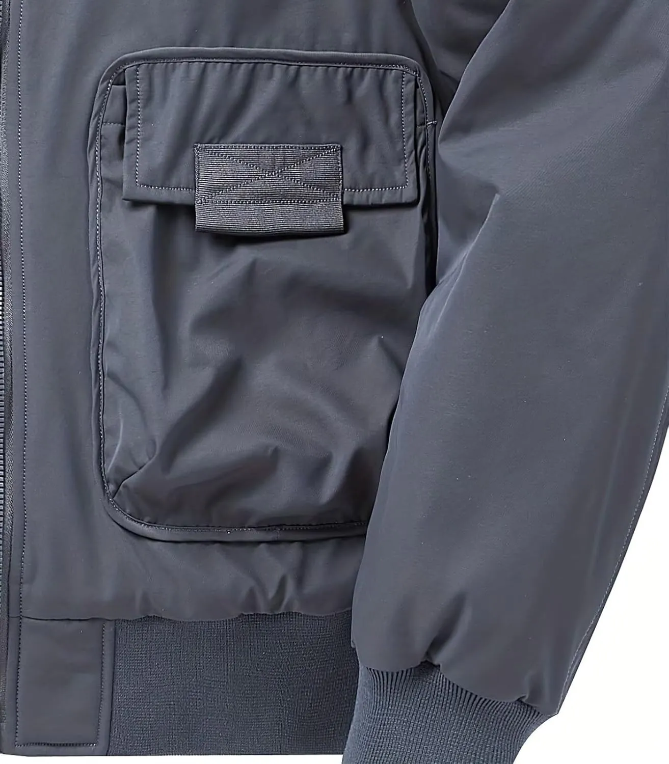 FTIMILD Military Bomber Jacket for Men Casual Windbreaker Jacket Mens Spring and Fall Jacket with Pockets and US Armband