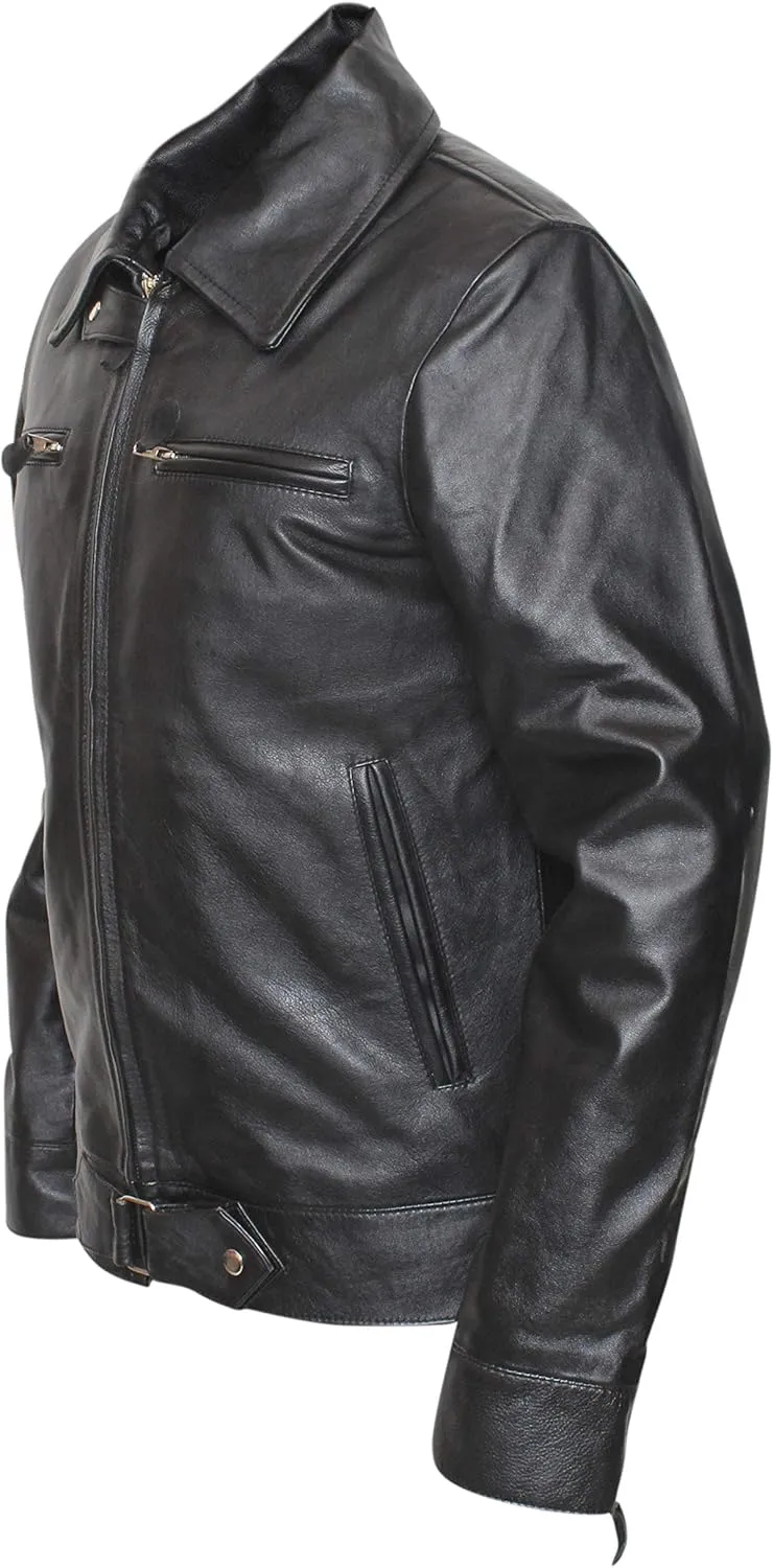 German Luftwaffe BF-109 Fighter Pilot Cowhide Aviator Leather Jacket