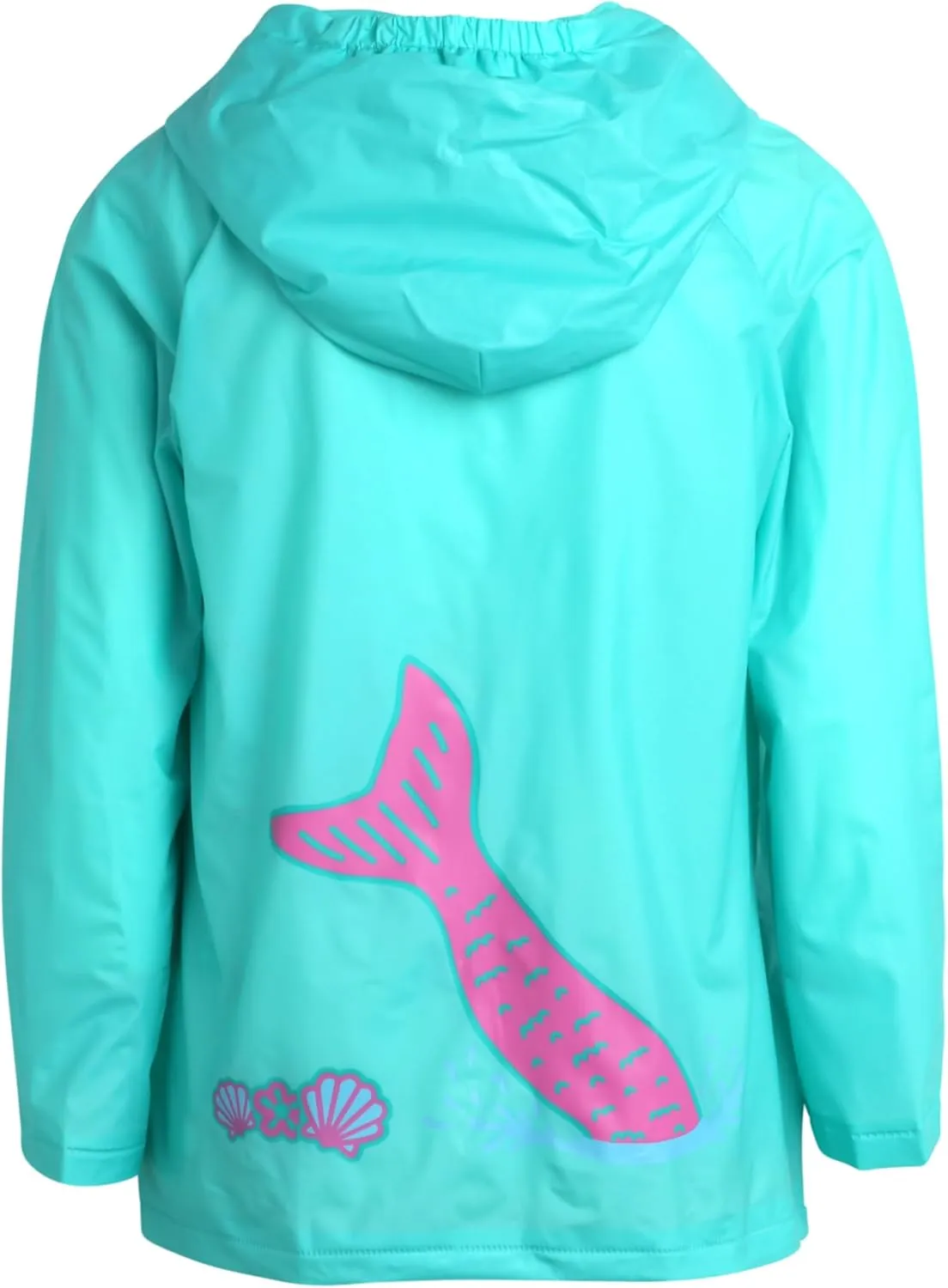 Girls' Raincoat - Waterproof Rain Jacket - Hooded Slicker Raincoat for Infants, Toddlers, Girls (12M-6)