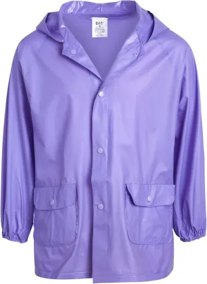 Girls' Raincoat - Waterproof Rain Jacket - Hooded Slicker Raincoat for Infants, Toddlers, Girls (12M-6)