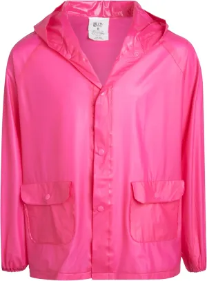 Girls' Raincoat - Waterproof Rain Jacket - Hooded Slicker Raincoat for Infants, Toddlers, Girls (12M-6)