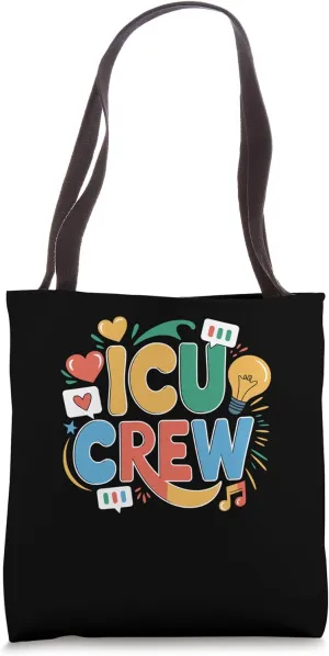 ICU Crew Floral Medical Team Tote Bag