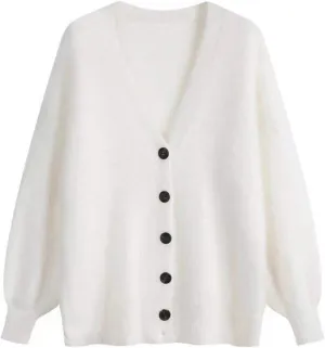 JASCLS Women's Trendy Summer Long Sleeve Open Front Sweater Cardigans for Women