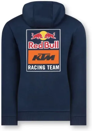 KTM Women Backprint Zip Hoodie M Navy and Orange
