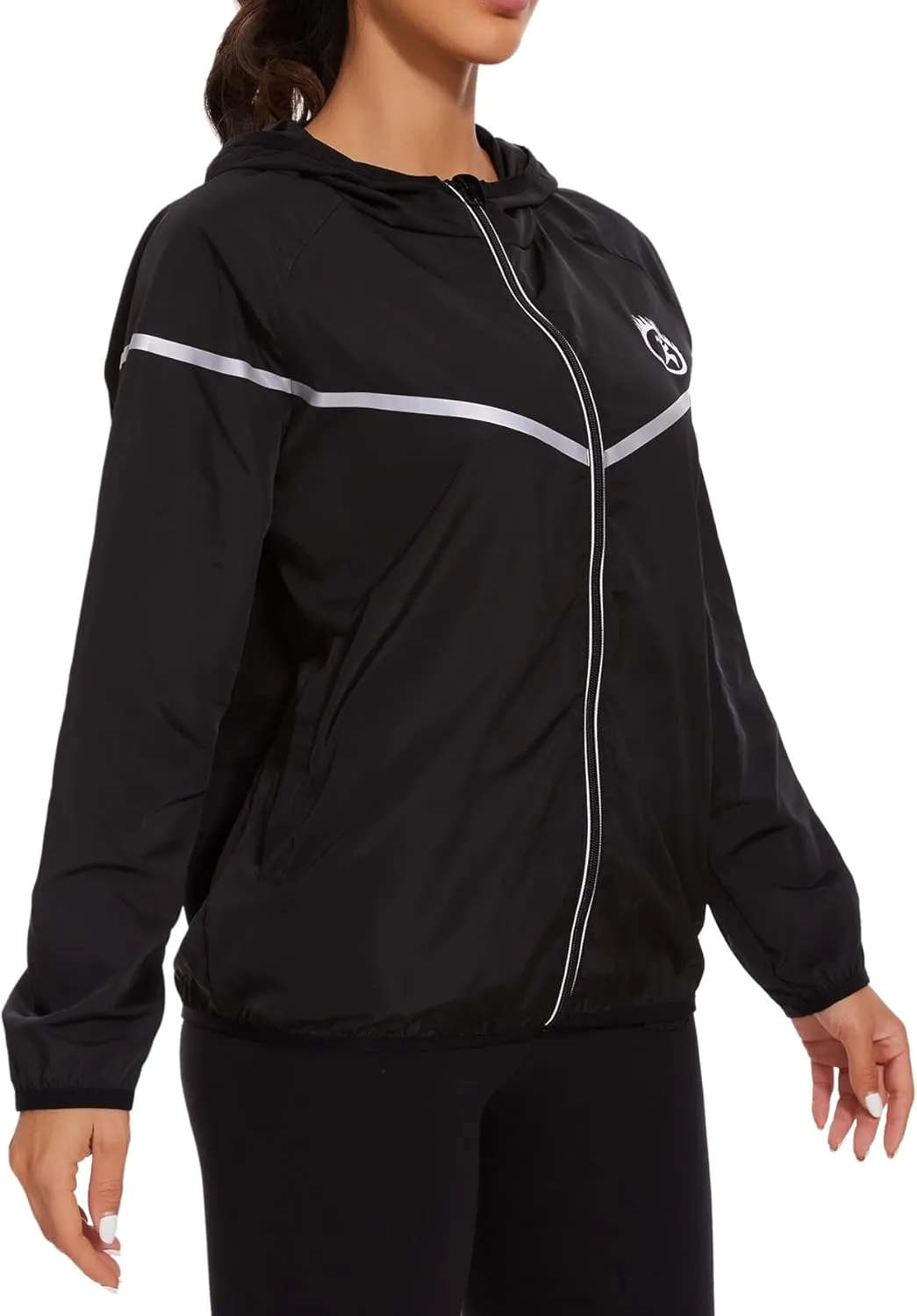 LAZAWG Women Rain Jacket Lightweight Waterproof Hooded Raincoat Windbreaker for Outdoor