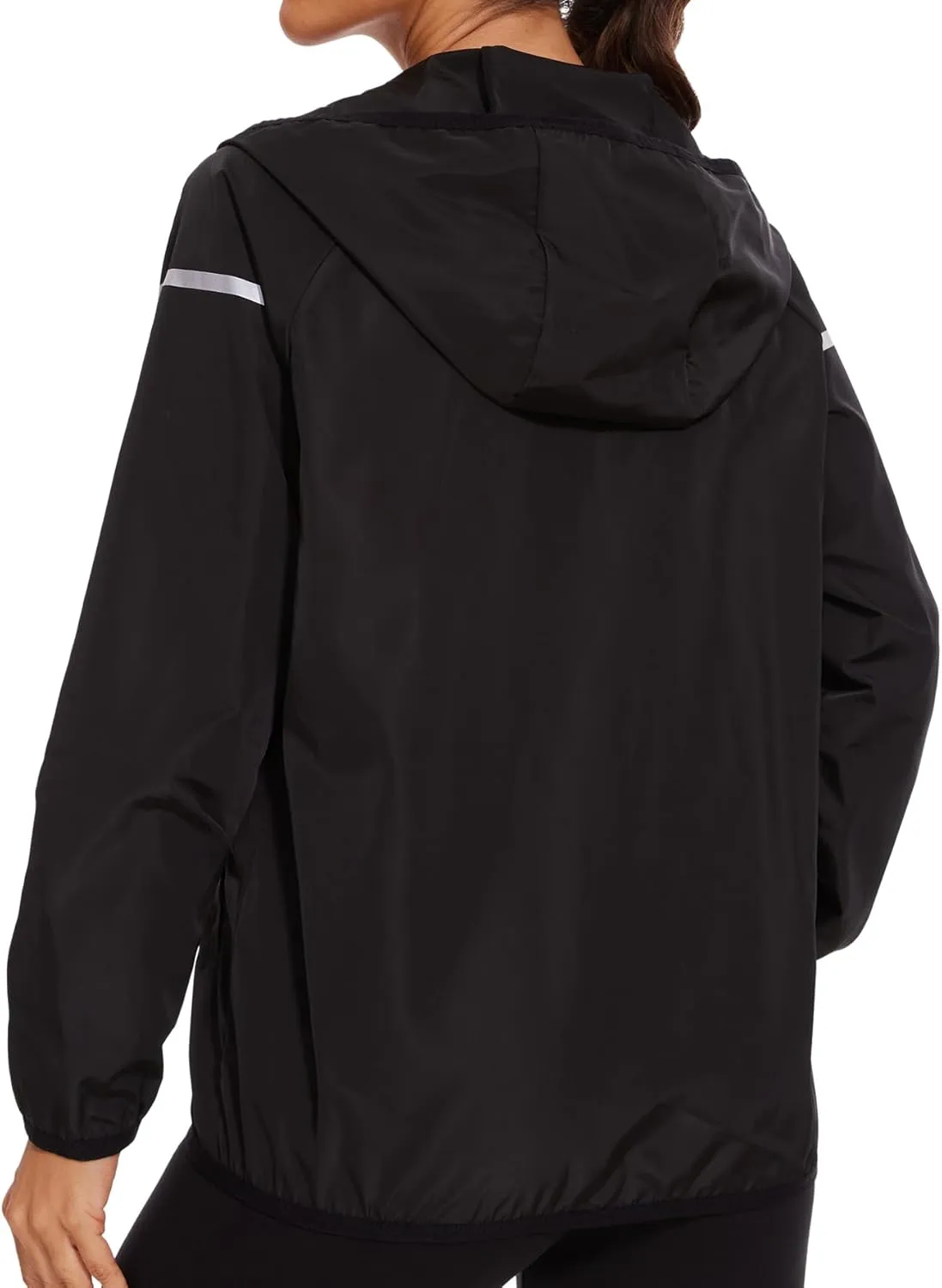 LAZAWG Women Rain Jacket Lightweight Waterproof Hooded Raincoat Windbreaker for Outdoor