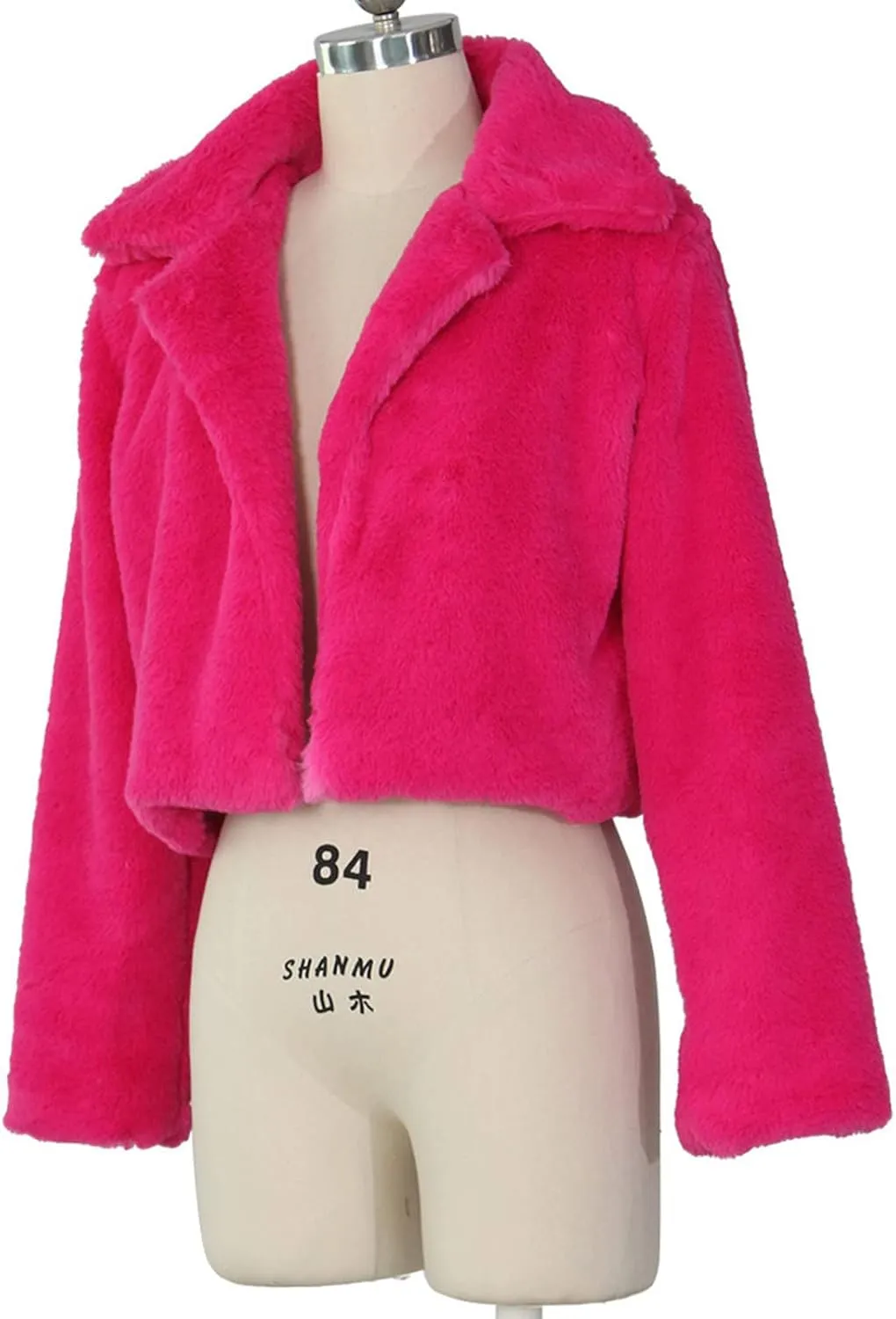 LCMTWX Womens Winter Outerwear Faux Fur Fashion Elegant Coat Pelt Thick Warm Women's Coat Long Sleeve Pockets Shaggy Faux