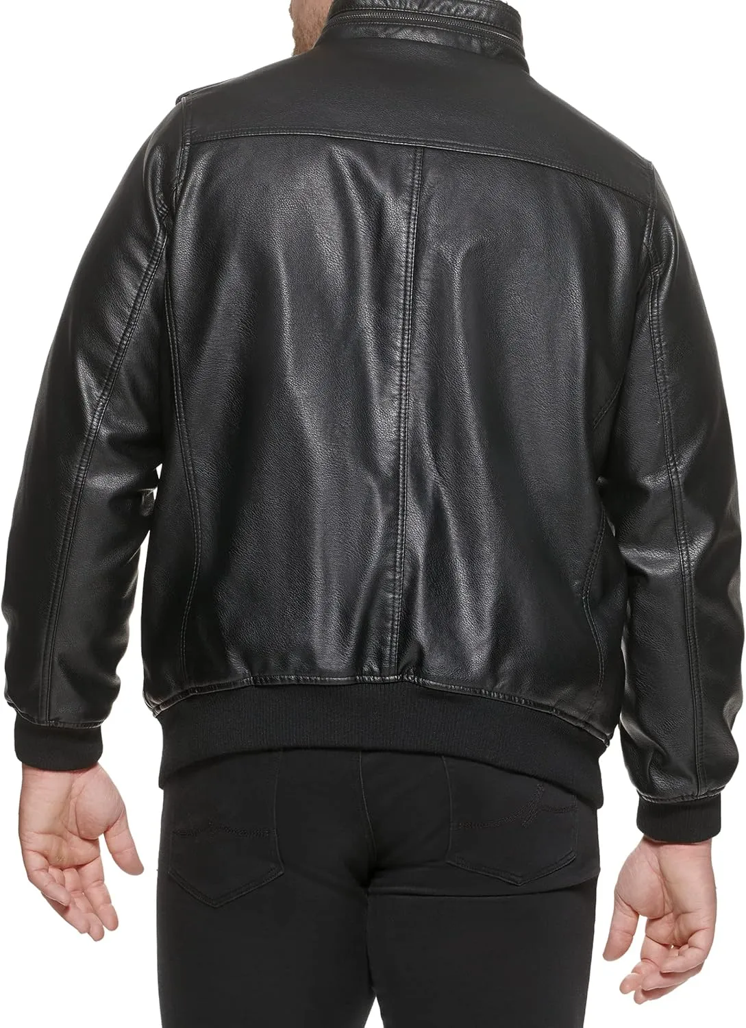 Levi's Mens Faux Leather Aviator Bomber Jacket (Regular & Big & Tall Sizes)