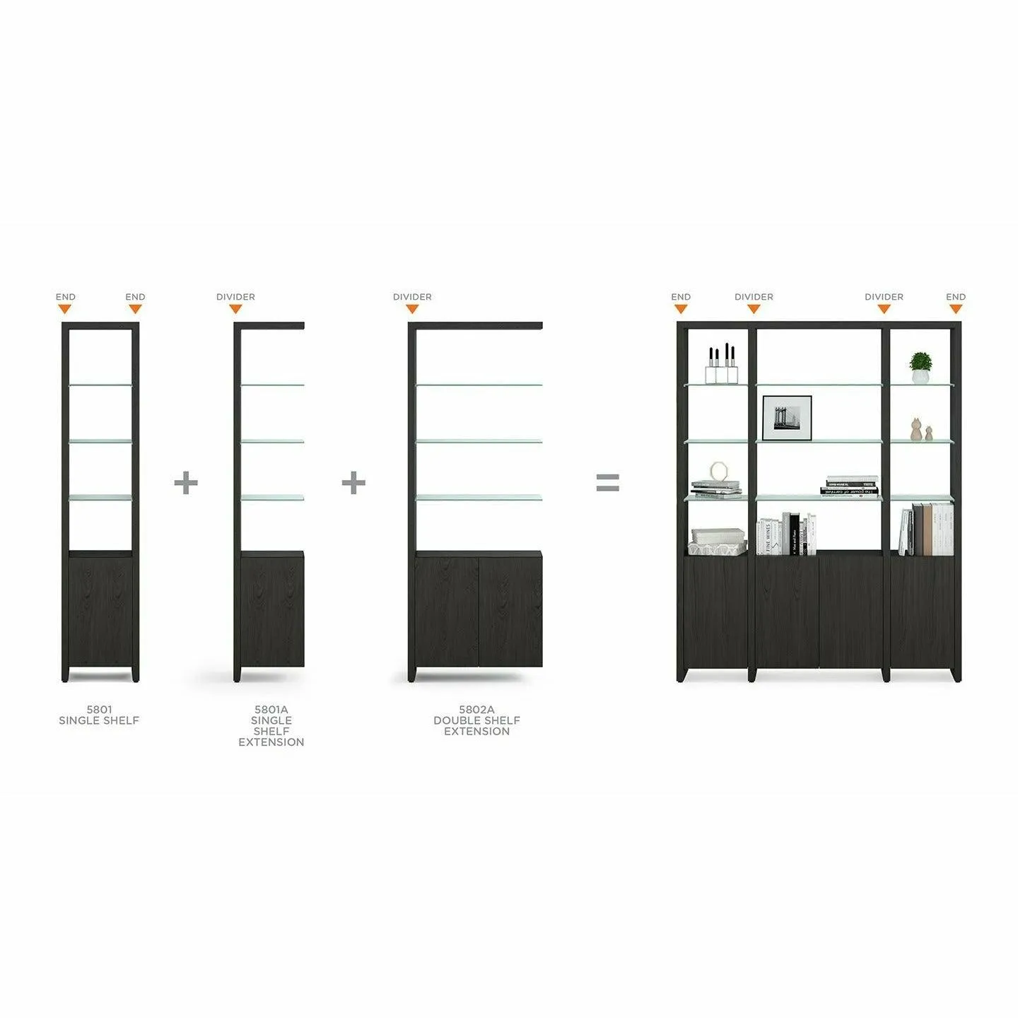 Linea Modular Shelving System