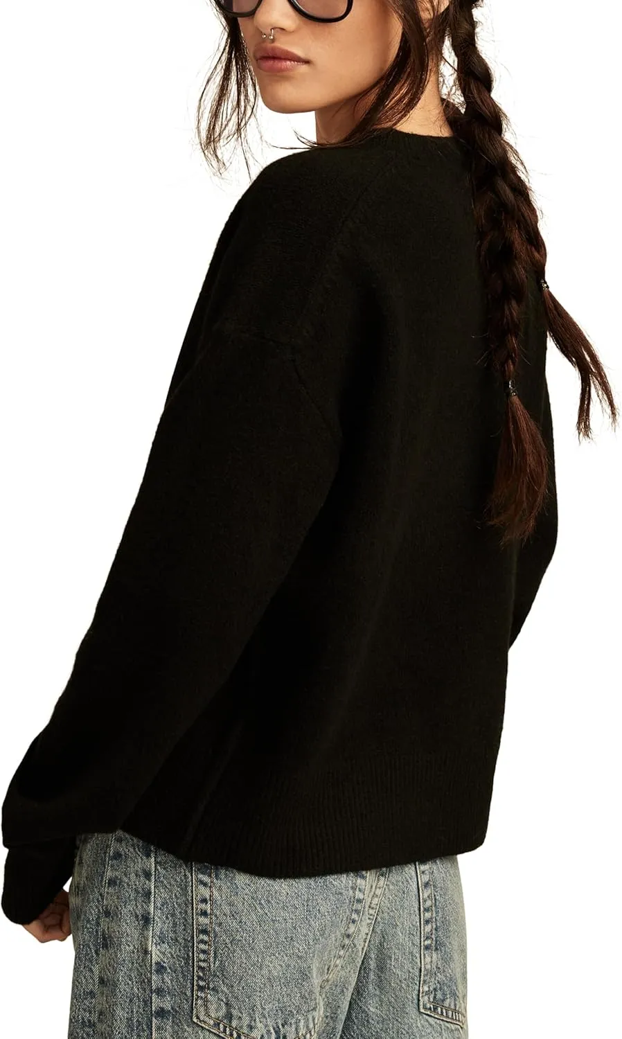 Lucky Brand Women's Cloudsoft Crew Neck Cardigan