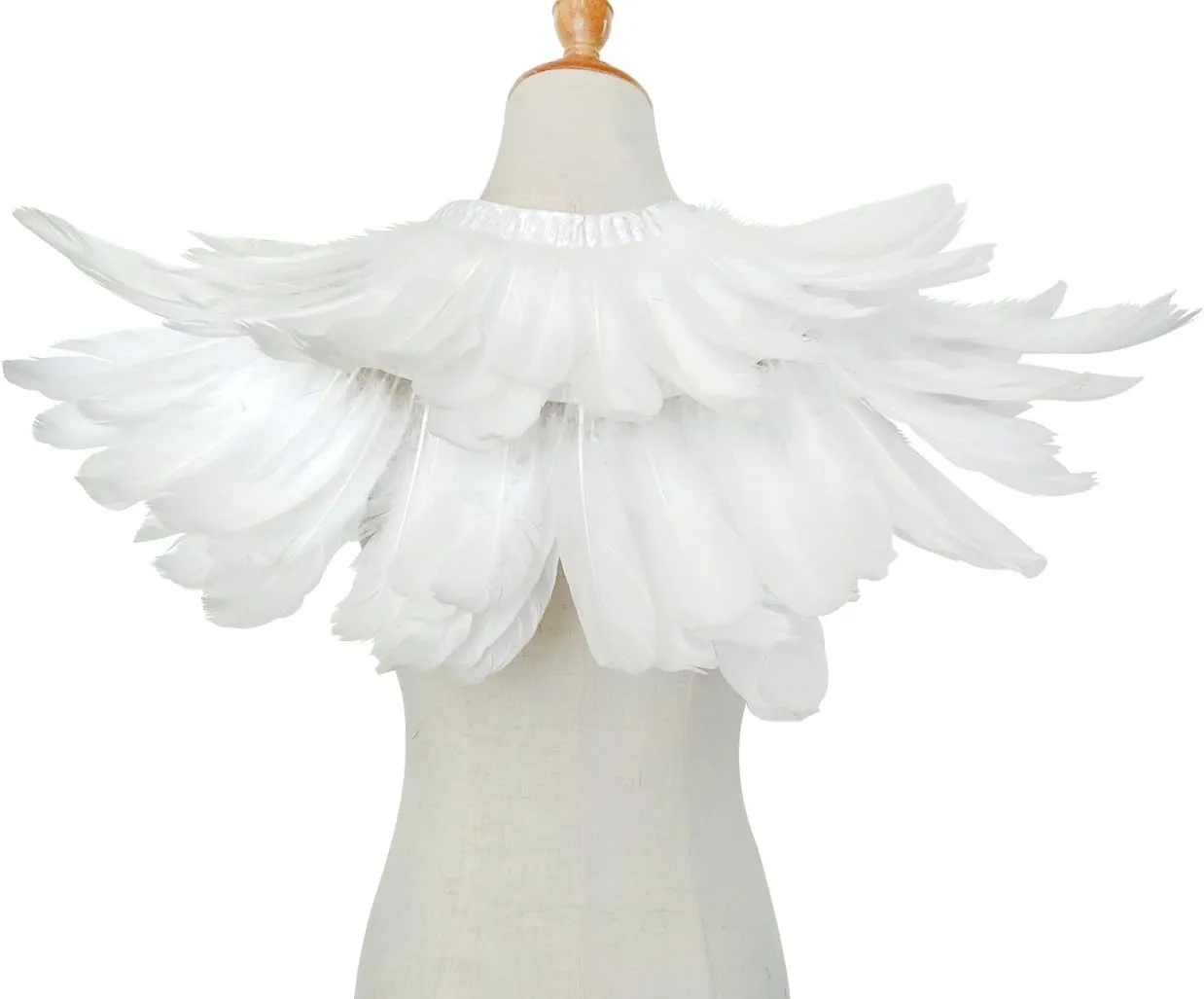L'VOW Gothic Black Feather Shrug Cape Shawl Halloween Costume for Men