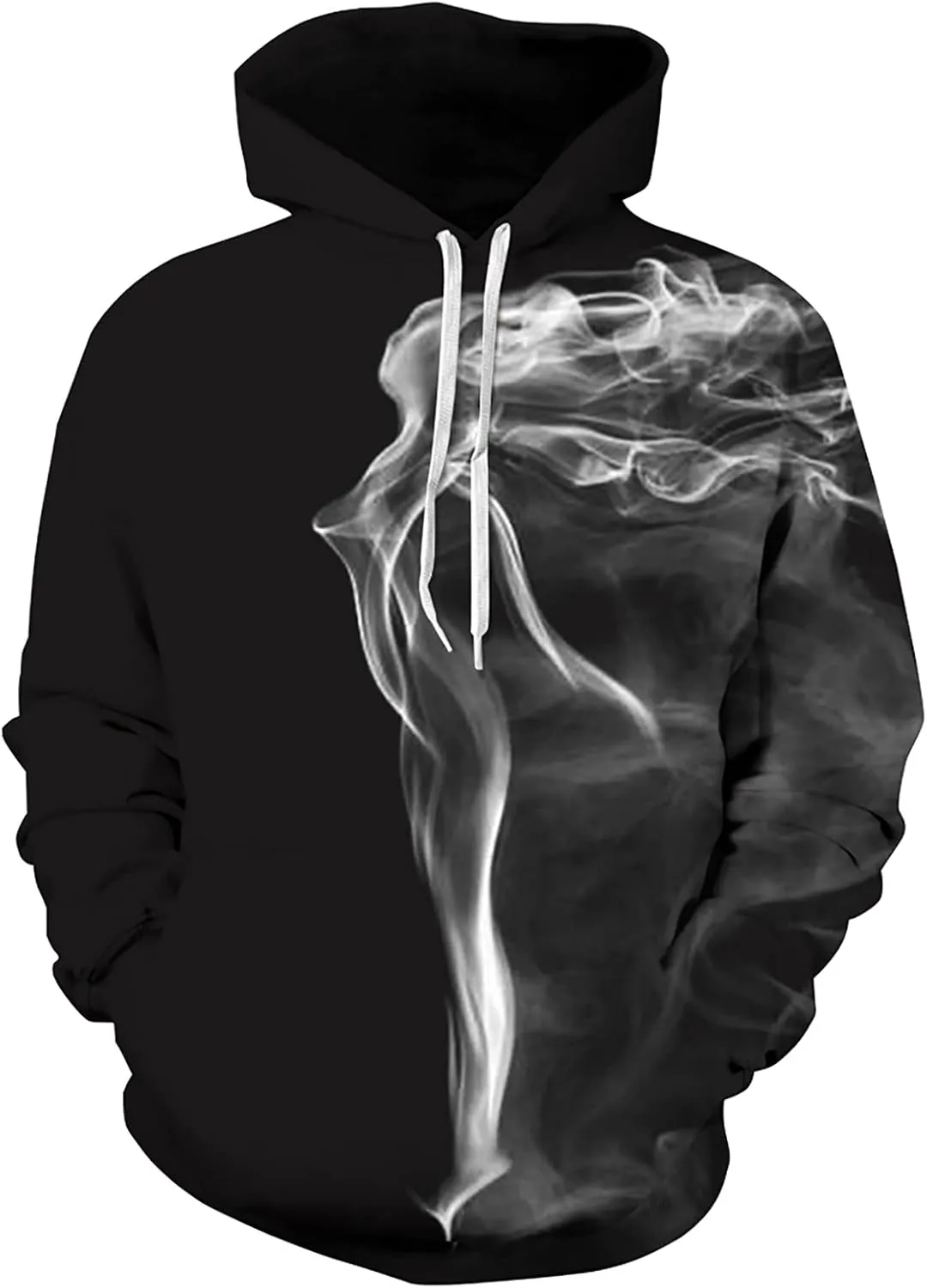 Men Women Unisex Hoodies Novelty 3D Print Graphic Hooded Pullover Sweatshirt with Pocket