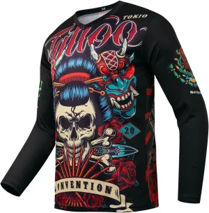 Men's Mountain Bike Jersey, Long Sleeve, Quick Dry, Off-Road Motocross Jersey, Downhill & Motocross Shirts
