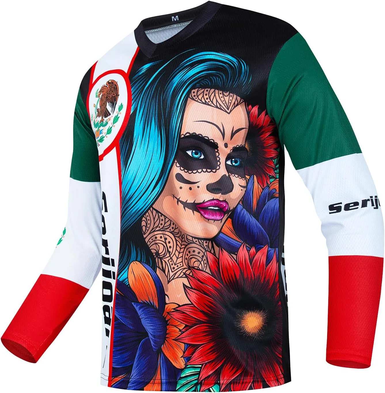 Men's Mountain Bike Jersey, Long Sleeve, Quick Dry, Off-Road Motocross Jersey, Downhill & Motocross Shirts