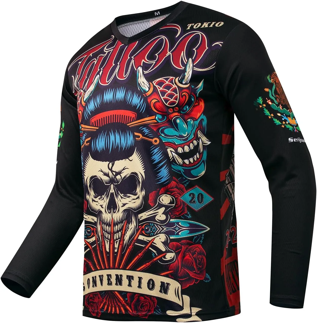Men's Mountain Bike Jersey, Long Sleeve, Quick Dry, Off-Road Motocross Jersey, Downhill & Motocross Shirts