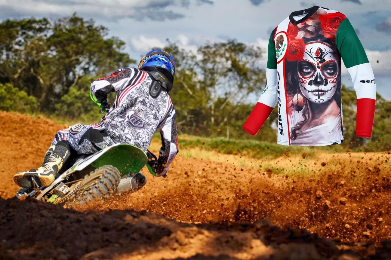 Men's Mountain Bike Jersey, Long Sleeve, Quick Dry, Off-Road Motocross Jersey, Downhill & Motocross Shirts