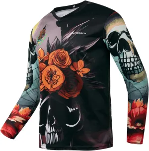 Men's Mountain Bike Jersey, Long Sleeve, Quick Dry, Off-Road Motocross Jersey, Downhill & Motocross Shirts