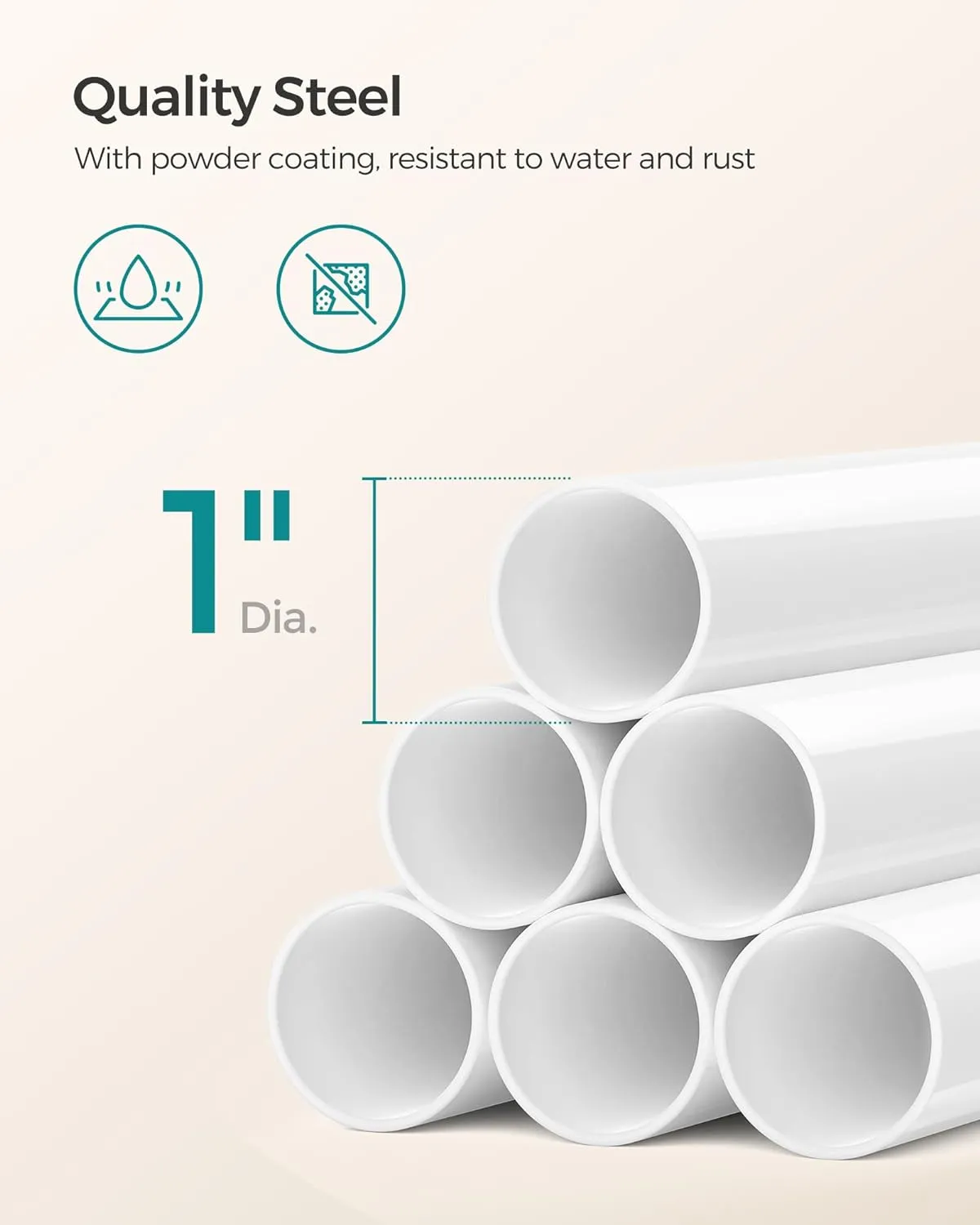 New in box! SONGMICS Shower Corner Shelf, 4-Tier Bathroom Shower Shelf, 85-305 cm Adjustable Shower Caddies, Bathroom Organizer, White