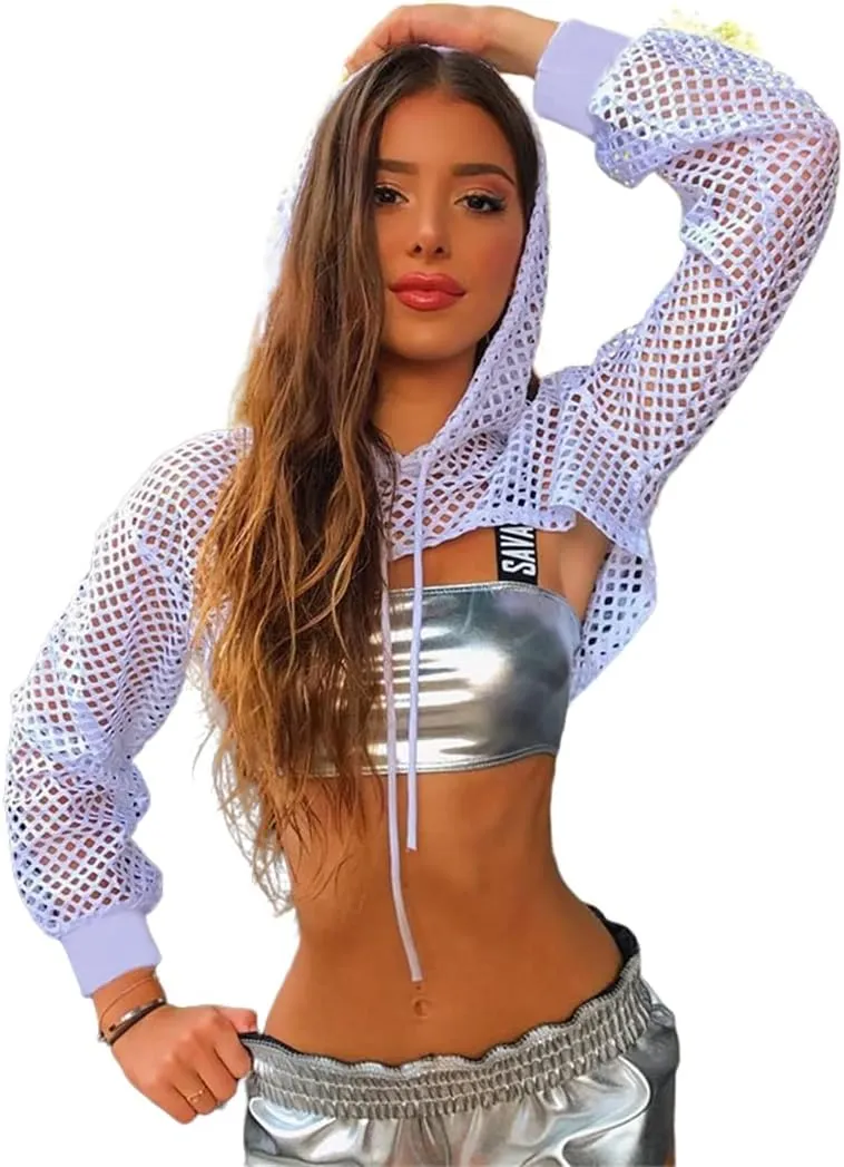 Novelty Shrug Top for Women Y2K Fashion