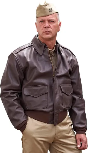 RAAF A2 Leather Flight Jacket WWII US Air Corp Air Force Genuine Leather A-2 Bomber Jacket