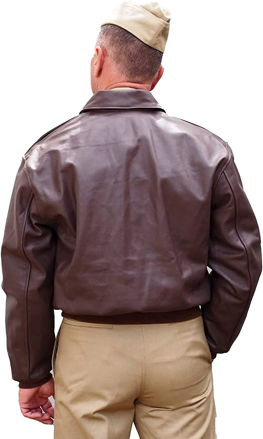 RAAF A2 Leather Flight Jacket WWII US Air Corp Air Force Genuine Leather A-2 Bomber Jacket