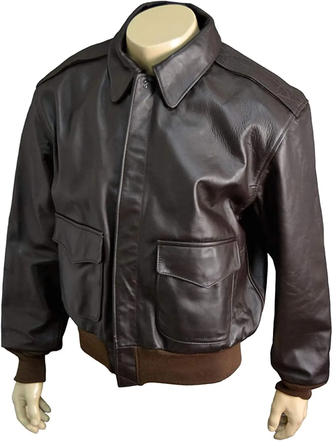 RAAF A2 Leather Flight Jacket WWII US Air Corp Air Force Genuine Leather A-2 Bomber Jacket