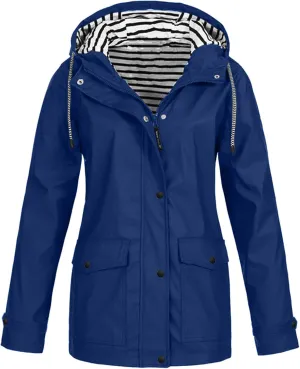 Rain Coats for Women Lightweight Windbreaker Raincoat Plus Size Waterproof Jacket with Hood