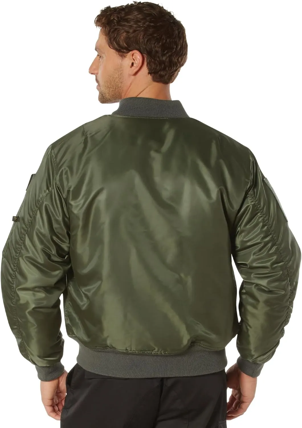 Rothco Flight Jacket with Patches - Classic Cold Weather Bomber Jacket with Morale Patches Included