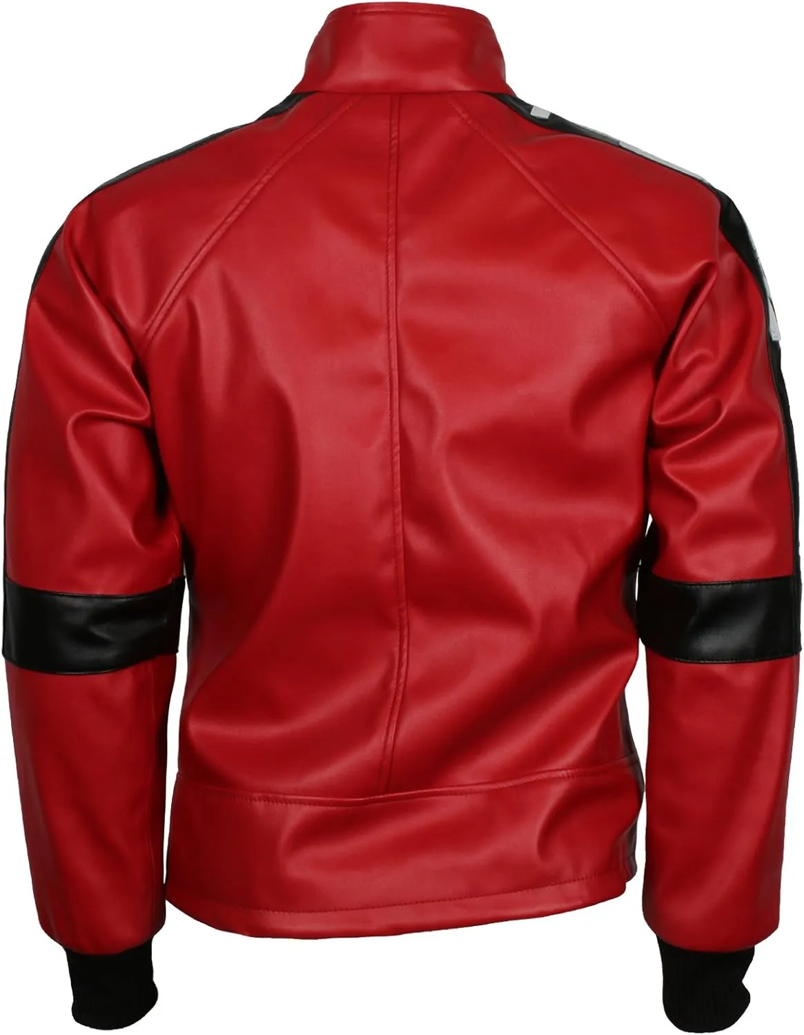 Smokey and The Bandit Burt Reynolds Red Bomber Cosplay Leather Jacket Costume