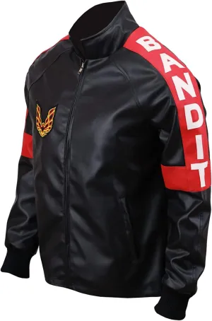 Smokey and The Bandit Burt Reynolds Red Bomber Cosplay Leather Jacket Costume