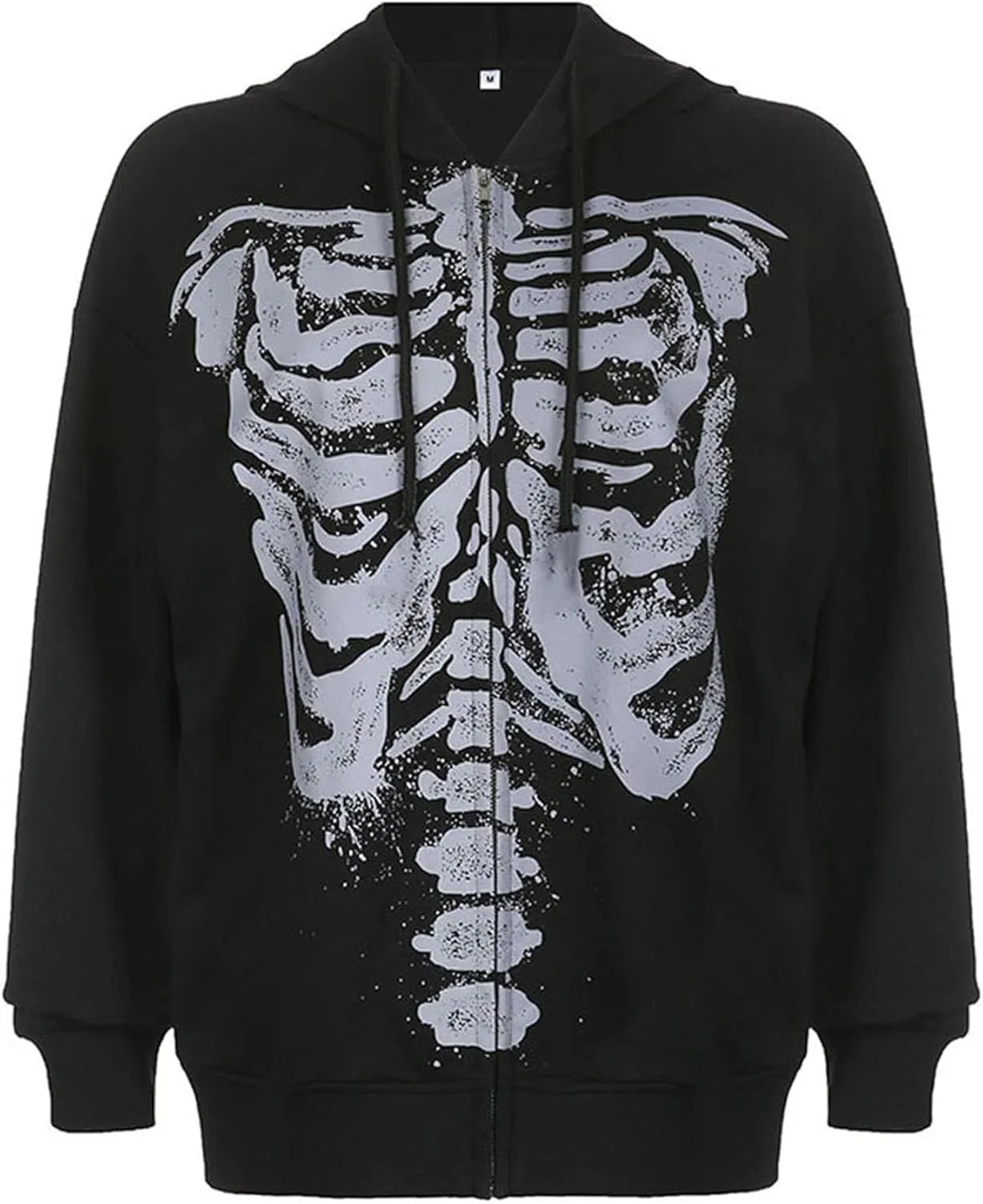 Tkuycn Women's Y2k Hoodie Zip Up Oversized Graphic Sweatshirt Aesthetic Vintage Harajuku Grunge Teen Girls Jacket