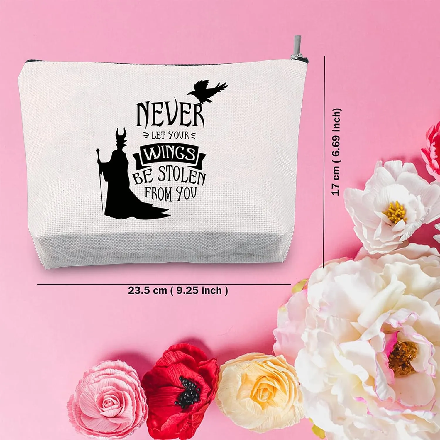 TSOTMO Evil Queen Villain Inspire Movie Merchandise Makeup Bag Witch Halloween Party Gift