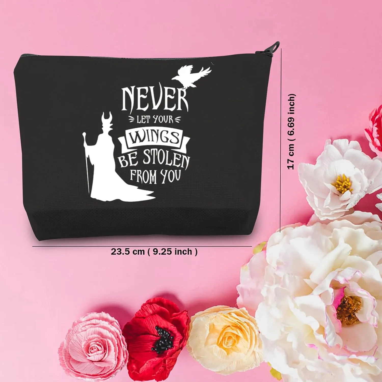 TSOTMO Evil Queen Villain Inspire Movie Merchandise Makeup Bag Witch Halloween Party Gift