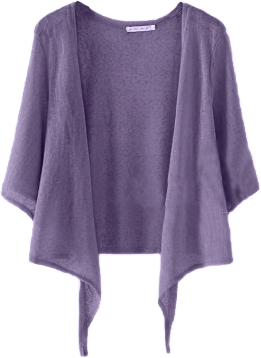UATKIMI Women's Summer Cardigan for Women Lightweight Plus Size 3/4 Sleeve Bolero Shrug