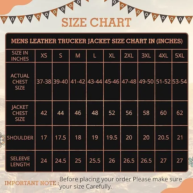 Vintage Trucker Leather Suede Jacket Men - Classic Retro Biker Causal Cafe Racer Jacket Western Cowboy Jacket