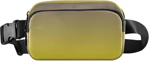Violet Canary Yellow Gradient Waterproof Fanny Packs for Women Belt Bag Hip Pack Hiking Waist Pack for Women