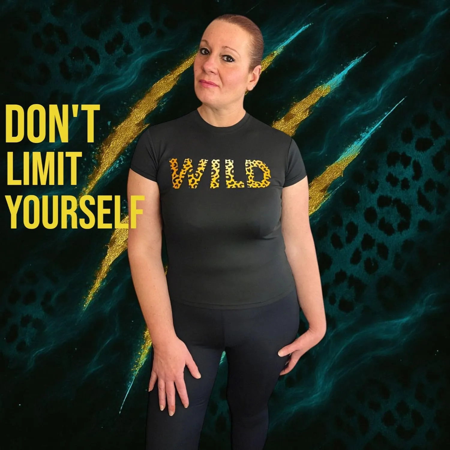Wild Animal Women's Workout Shirts - Quick Dry, Breathable Gym Tops, Short Sleeve Athletic T-Shirts for Yoga & Fitness