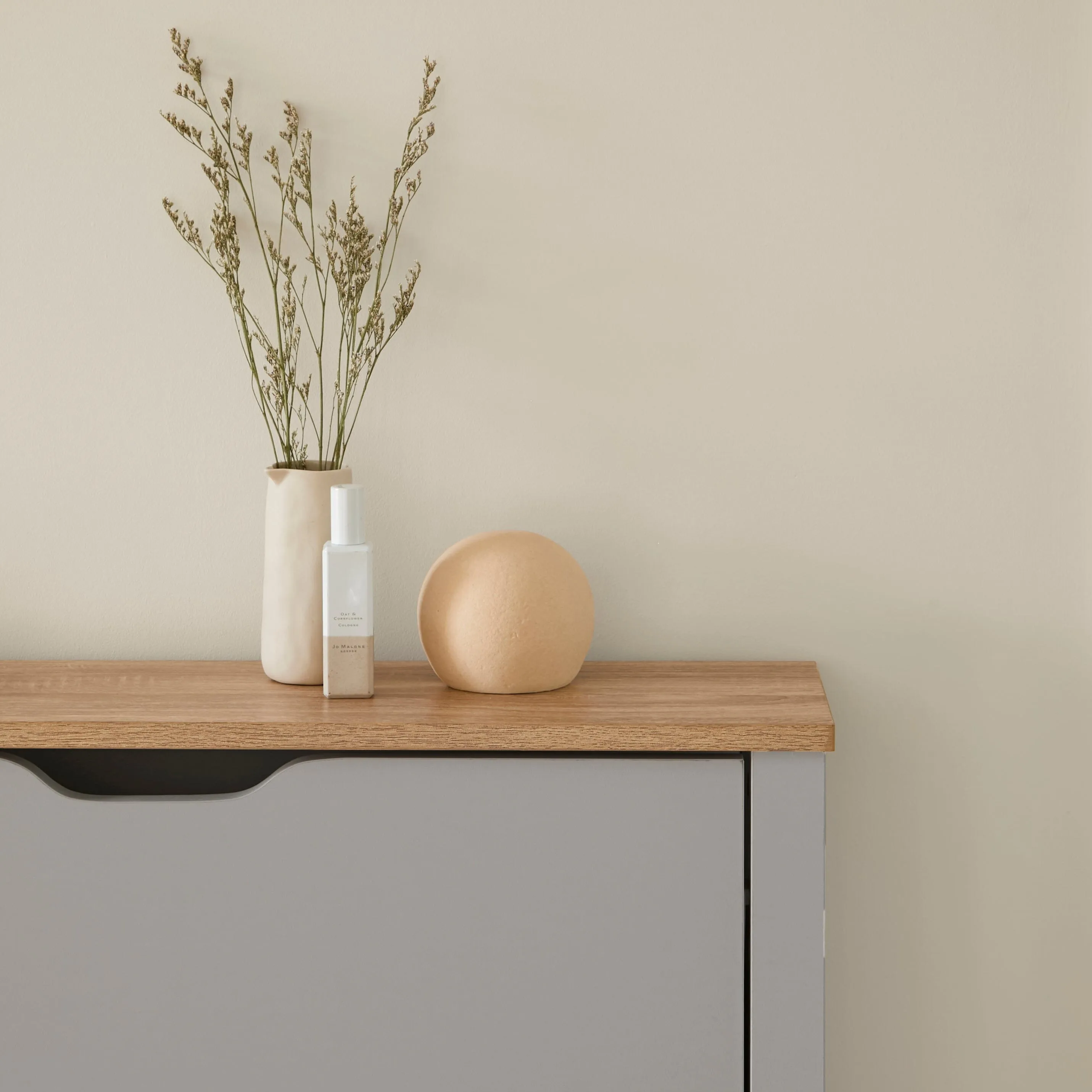 Windsor Shoe Cabinet - 3 Door - Grey