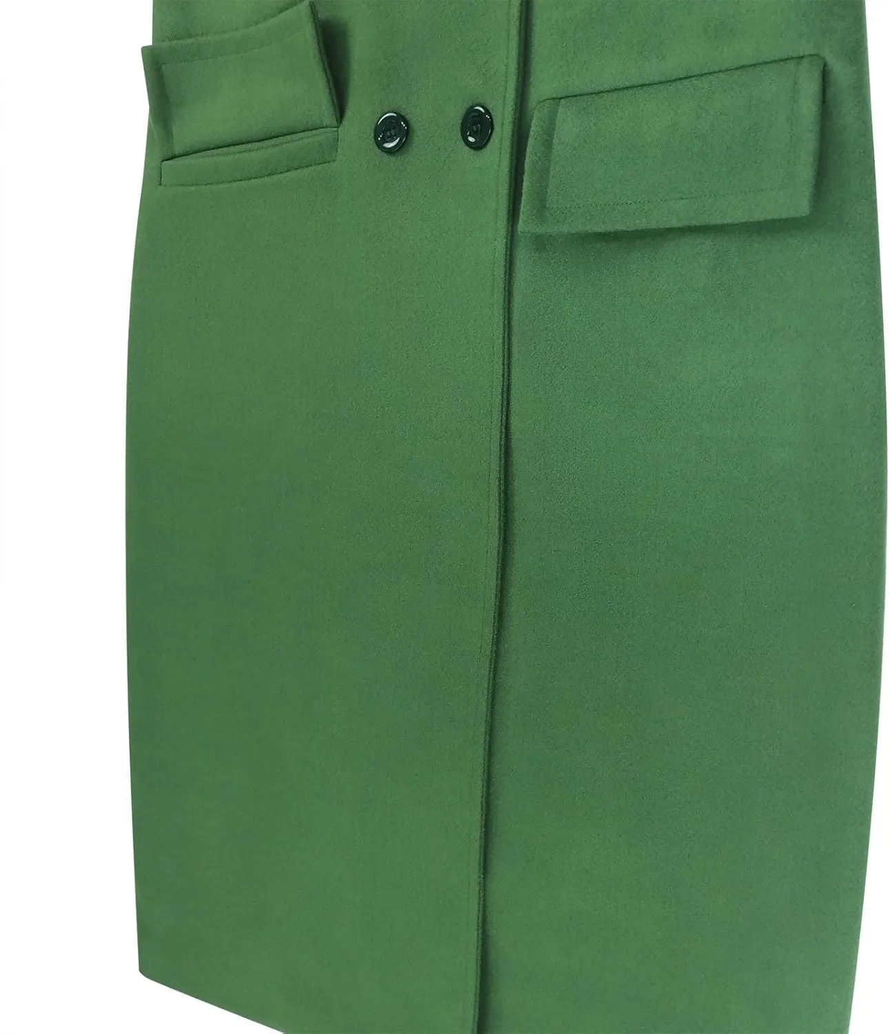 Women Button Wool Overcoats Winter Loose Long Pea Coats Warm Fashion Outwear Solid Elegant Windbreaker Jacket