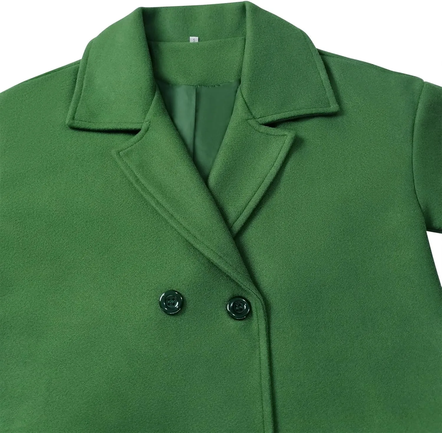 Women Button Wool Overcoats Winter Loose Long Pea Coats Warm Fashion Outwear Solid Elegant Windbreaker Jacket