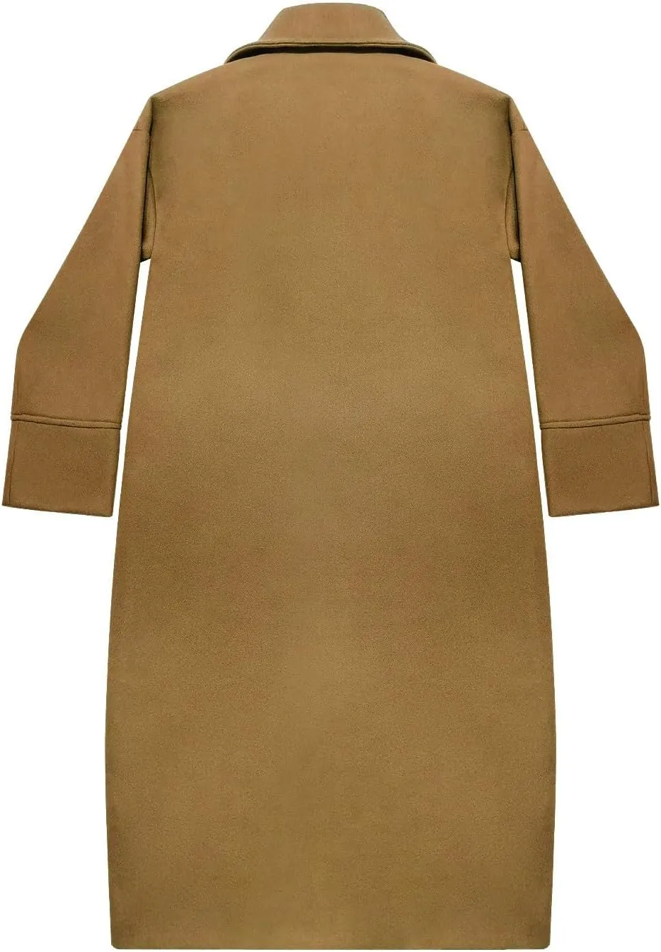 Women Button Wool Overcoats Winter Loose Long Pea Coats Warm Fashion Outwear Solid Elegant Windbreaker Jacket