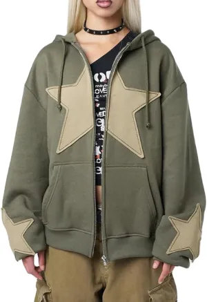 Women Men Y2k Zip Up Hoodie Oversized Skeleton Graphic Hoodies Jacket Aesthetic Vintage Gothic Grunge Sweatshirt