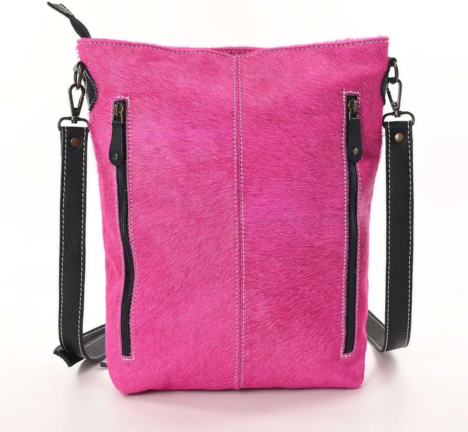 Women Natural Cowhide Leather Hand Bag With Adjustable Detachable Strap Leather Massenger Handbag