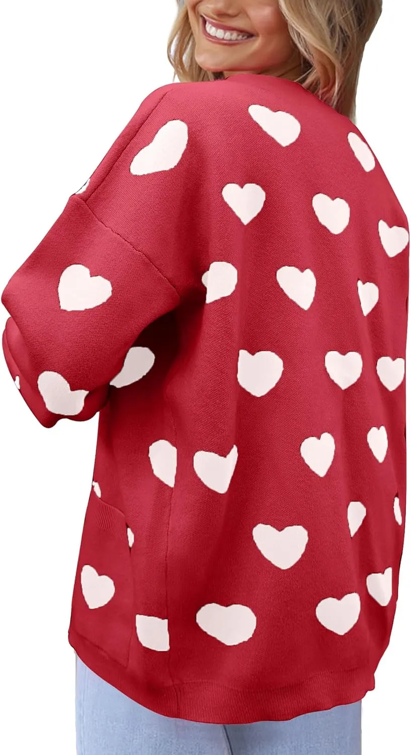 Women's Cardigan Soft Pocketed Long Sleeves Casual Knitted Open Front Cardigans Lightweight Sweaters