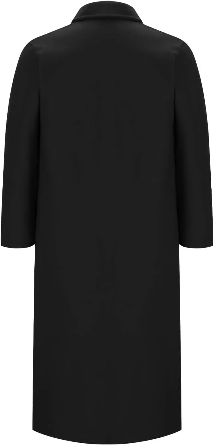 Women's Elegant Trench Coat with Pockets Winter Notch Collar Open Front Long Jacket Ladies Fashion Pea Coats 2024