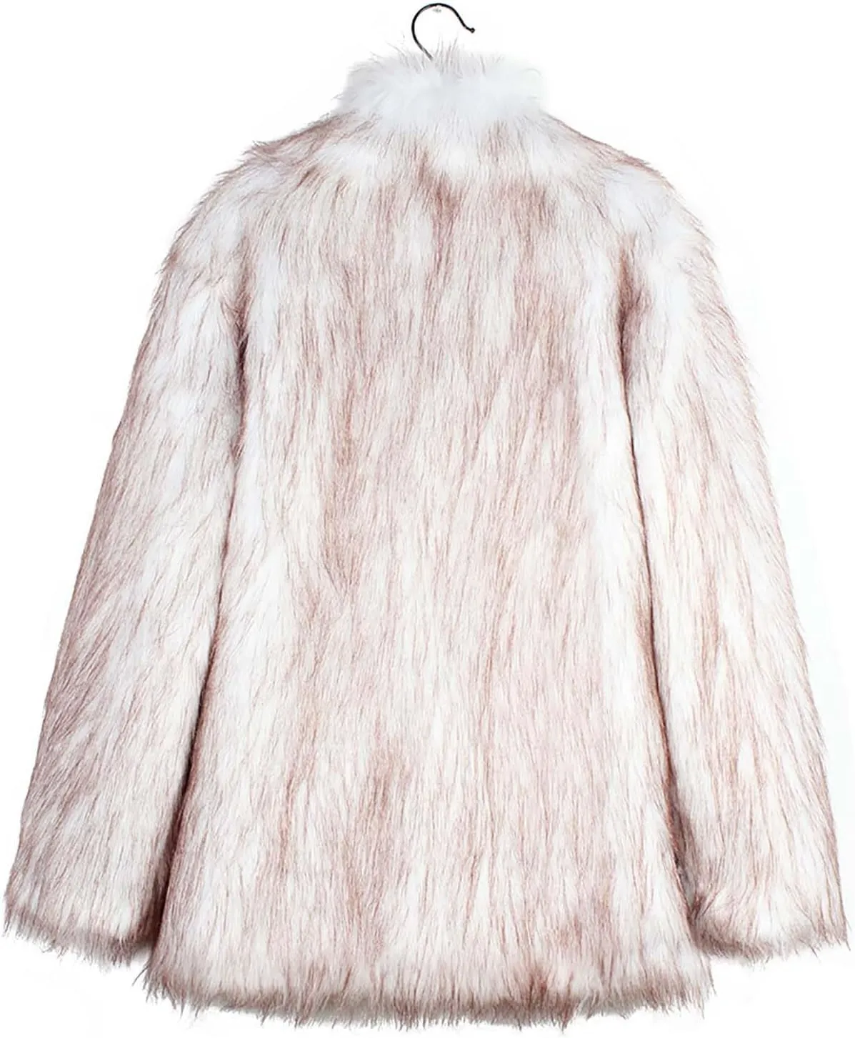 Women's Long Lapel Faux Fur Jacket Plush Shaggy Coat Elegant Warm Outerwear Cardigan Fall Winter Thicken Party Coats
